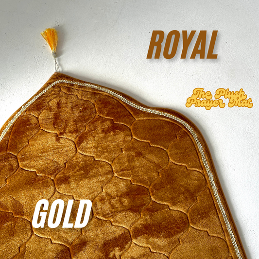 The Plush Prayer Mat - Royal Gold